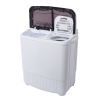 Compact Twin Tub with Built-in Drain Pump XPB35-ZK35 14.3(7.7 6.6)lbs Semi-automatic Gray Cover Washing Machine