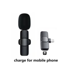 Wireless Lavalier Microphone Portable Audio Video Recording Mini Mic For I Phone Android Long Battery Life Live Broadcast Gaming (Option: For IOS)